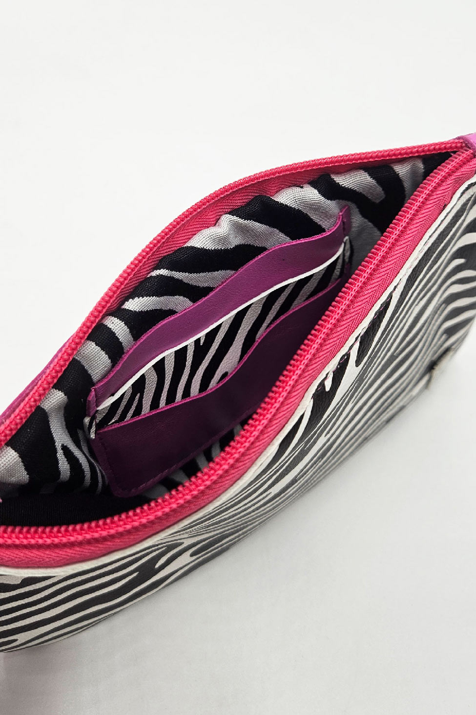 Marsupio Passepartout – Stampa Zebra & Vitello Fuxia Big Babol | Kinthia Bag