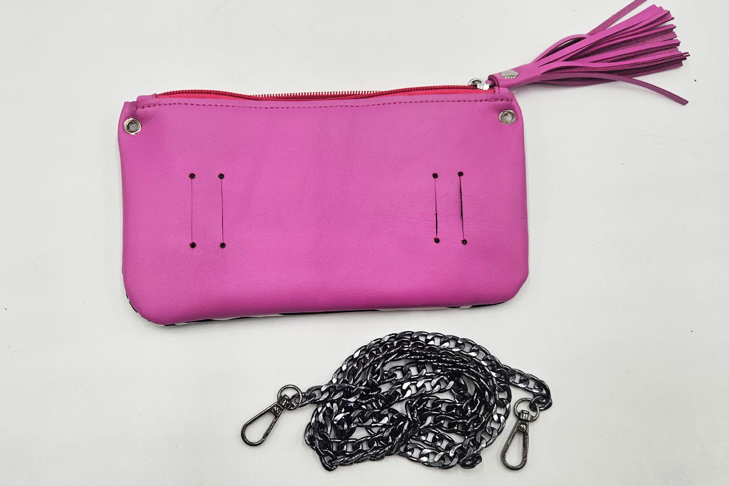Marsupio Passepartout – Stampa Zebra & Vitello Fuxia Big Babol | Kinthia Bag