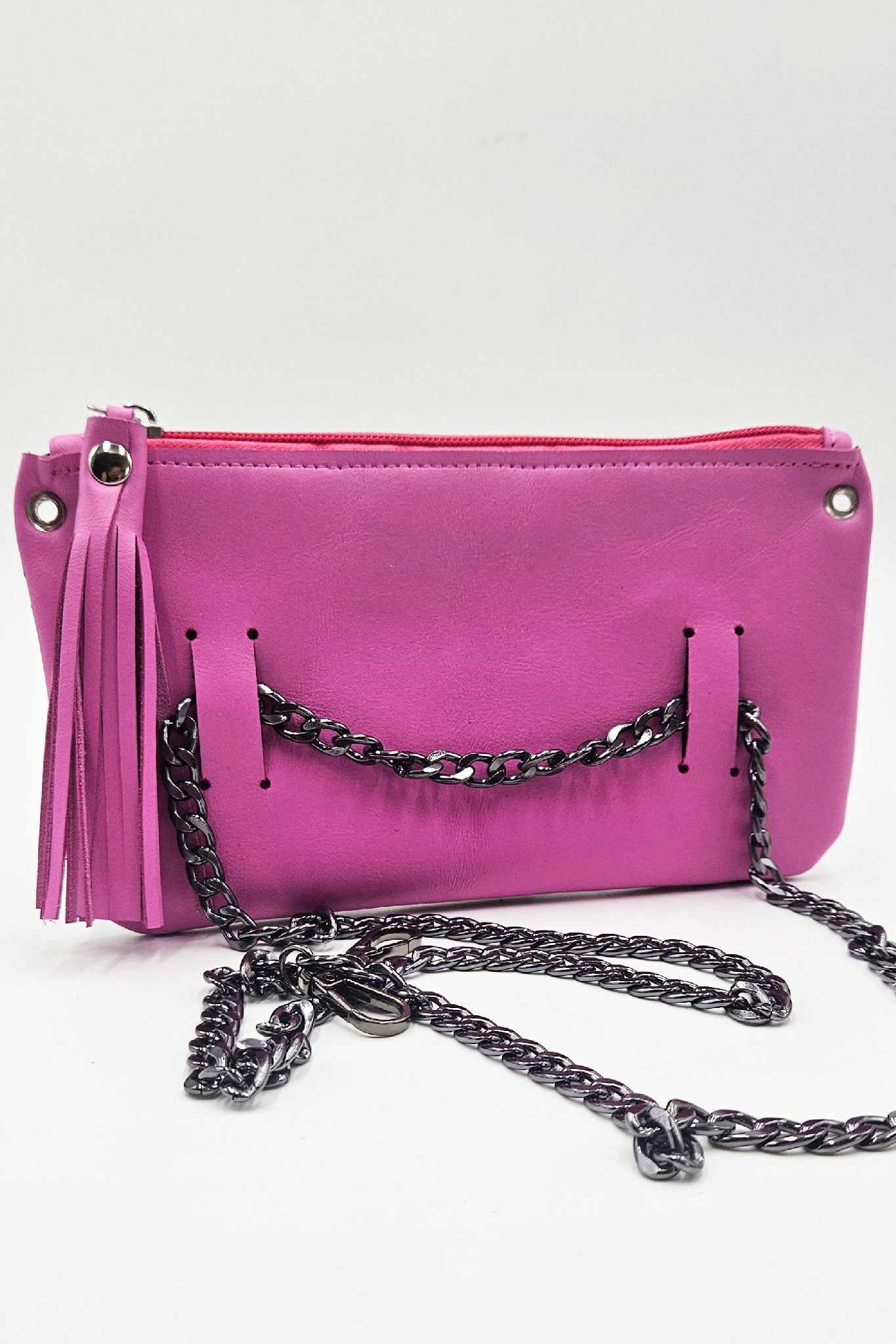 Marsupio Passepartout – Stampa Zebra & Vitello Fuxia Big Babol | Kinthia Bag