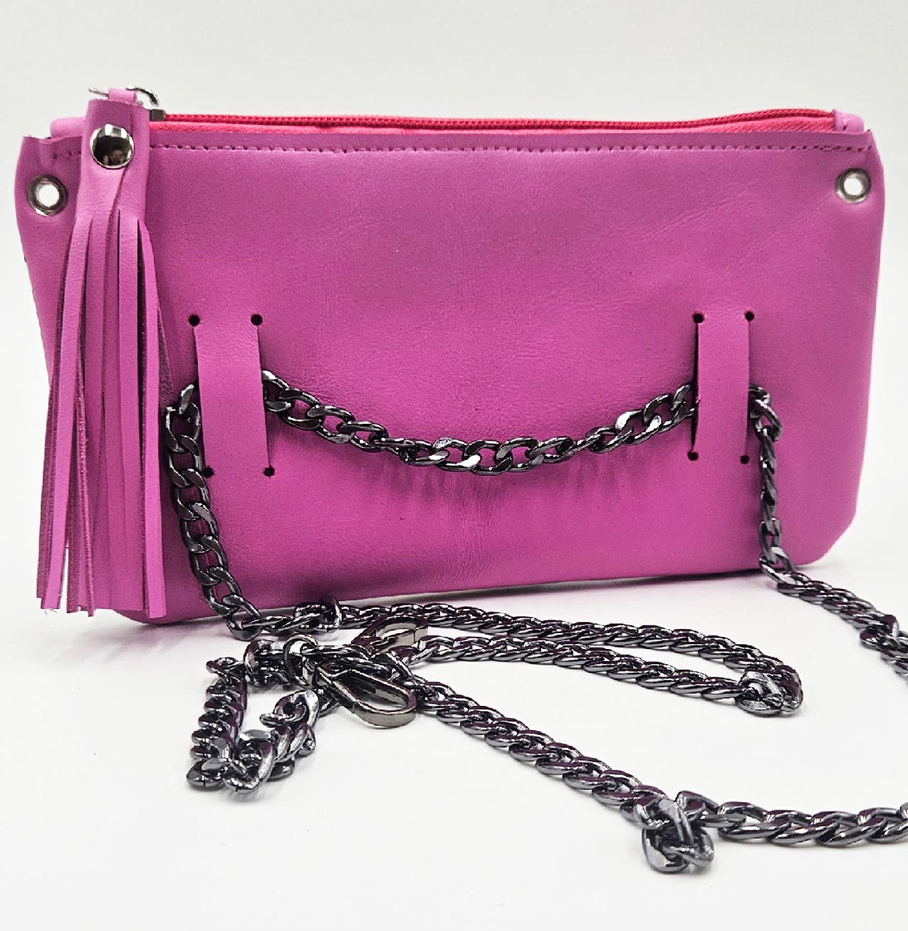 Marsupio Passepartout – Stampa Zebra & Vitello Fuxia Big Babol | Kinthia Bag