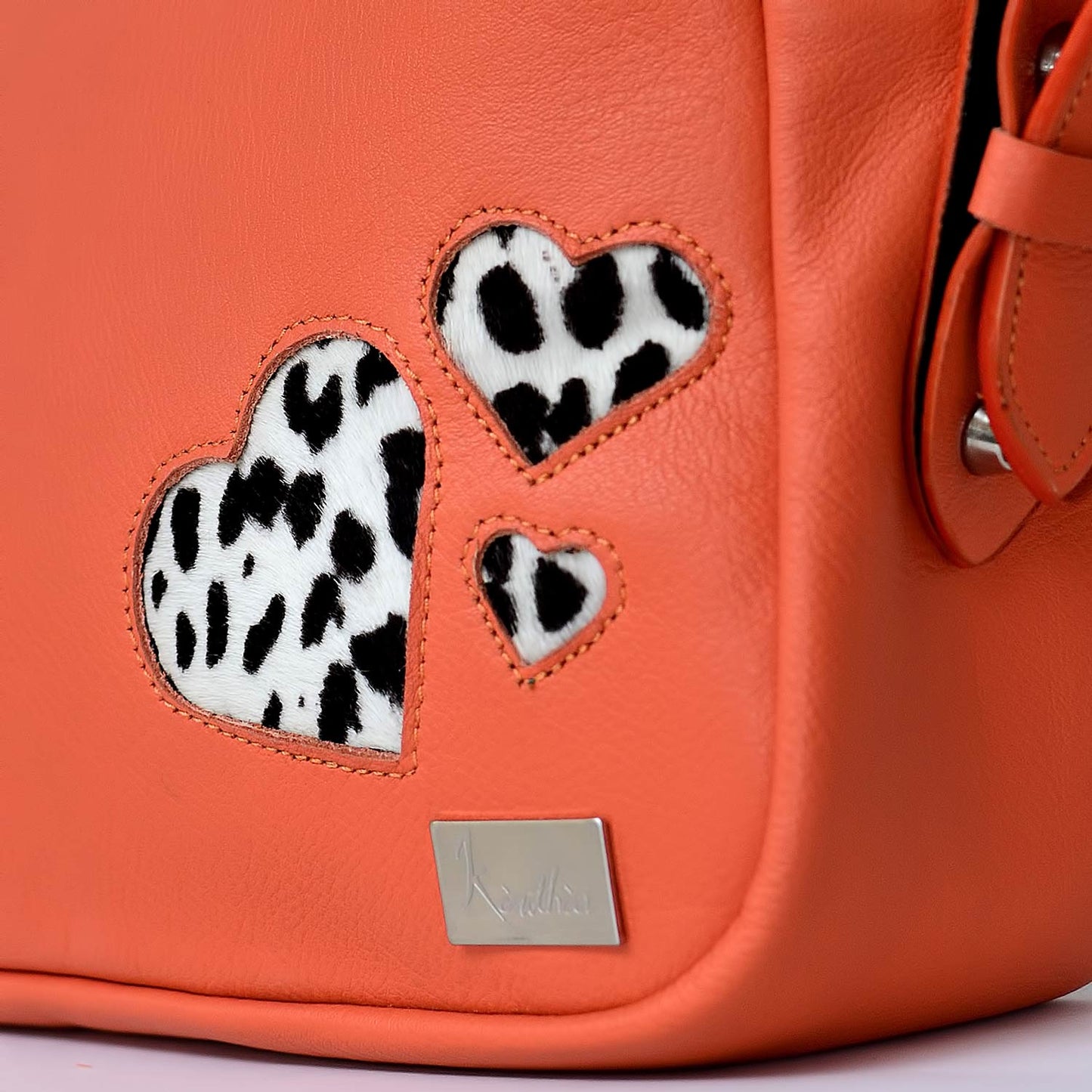 Borsa a Tracolla Mita Africa – Pelle di Vitello e Cavallino Maculato | Kinthia Bag