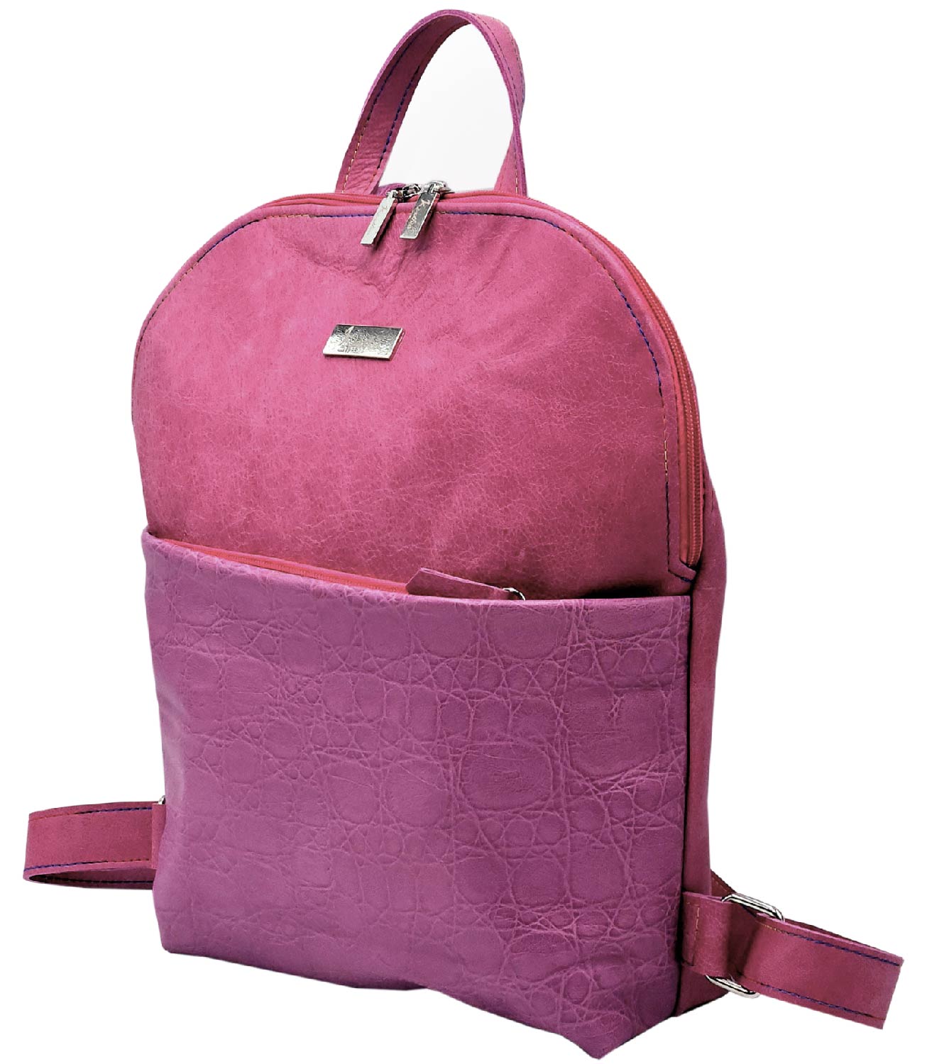 Zaino Donna in Pelle Fuxia Big Babol Artigianale | Edizione Limitata – Kinthia