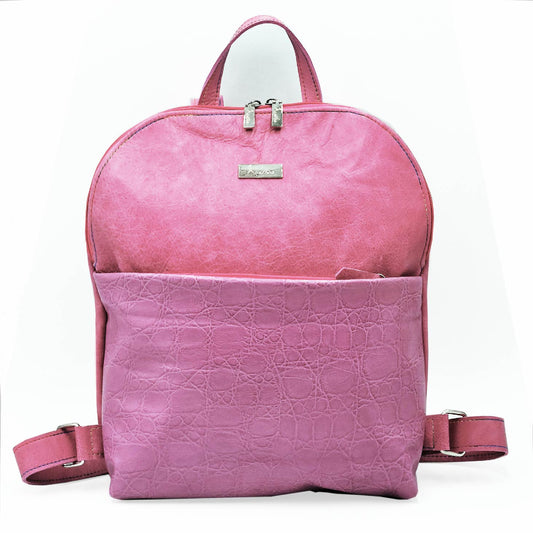 Zaino Donna in Pelle Fuxia Big Babol Artigianale | Edizione Limitata – Kinthia