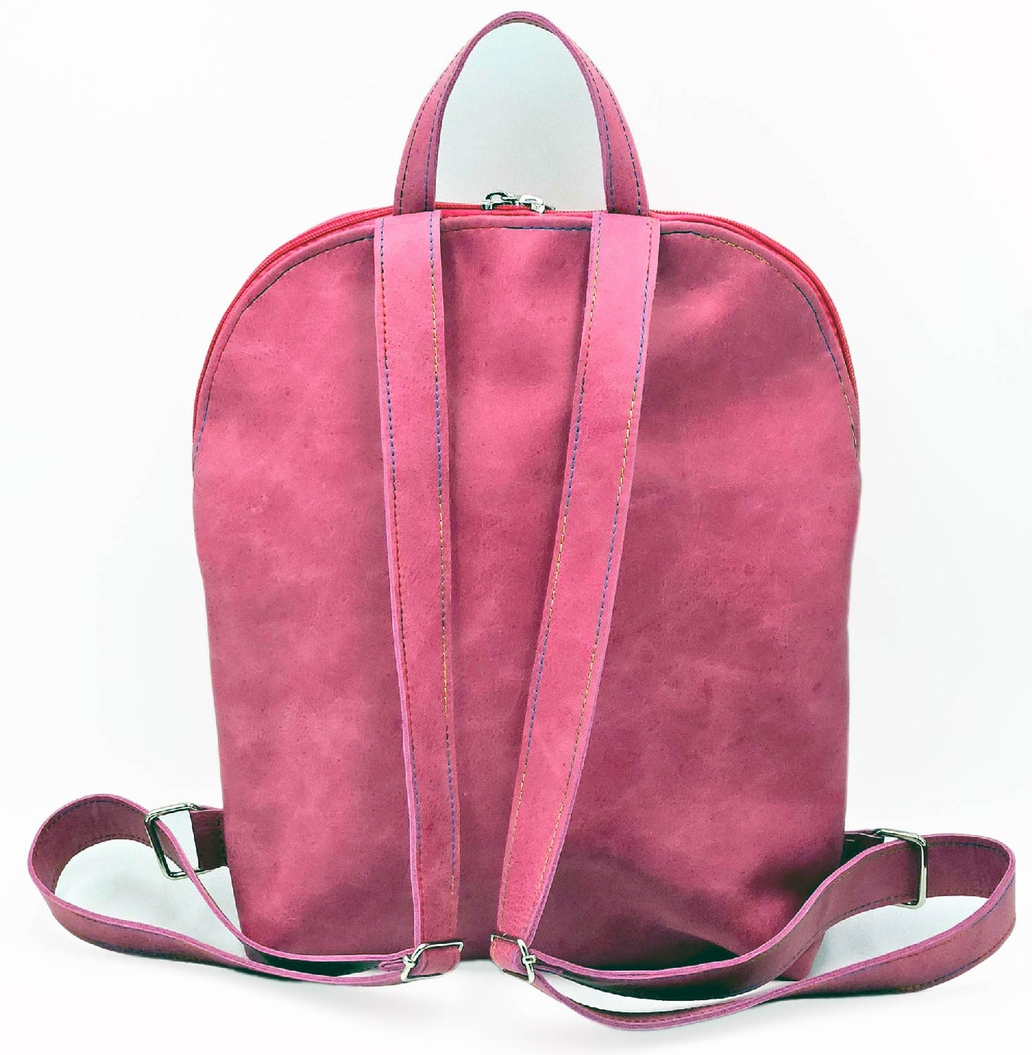 Zaino Donna in Pelle Fuxia Big Babol Artigianale | Edizione Limitata – Kinthia